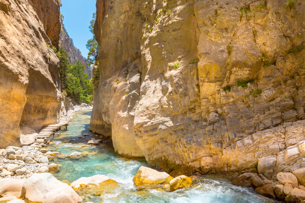 La gola della Samaria. Creta, Grecia